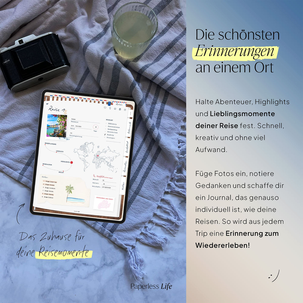 Digitale Reisetagebücher