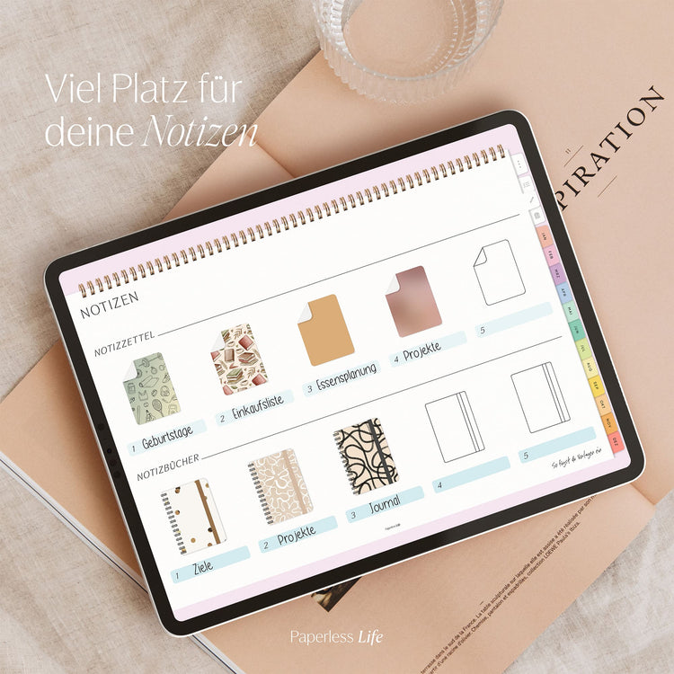 Digital monthly planner 2025