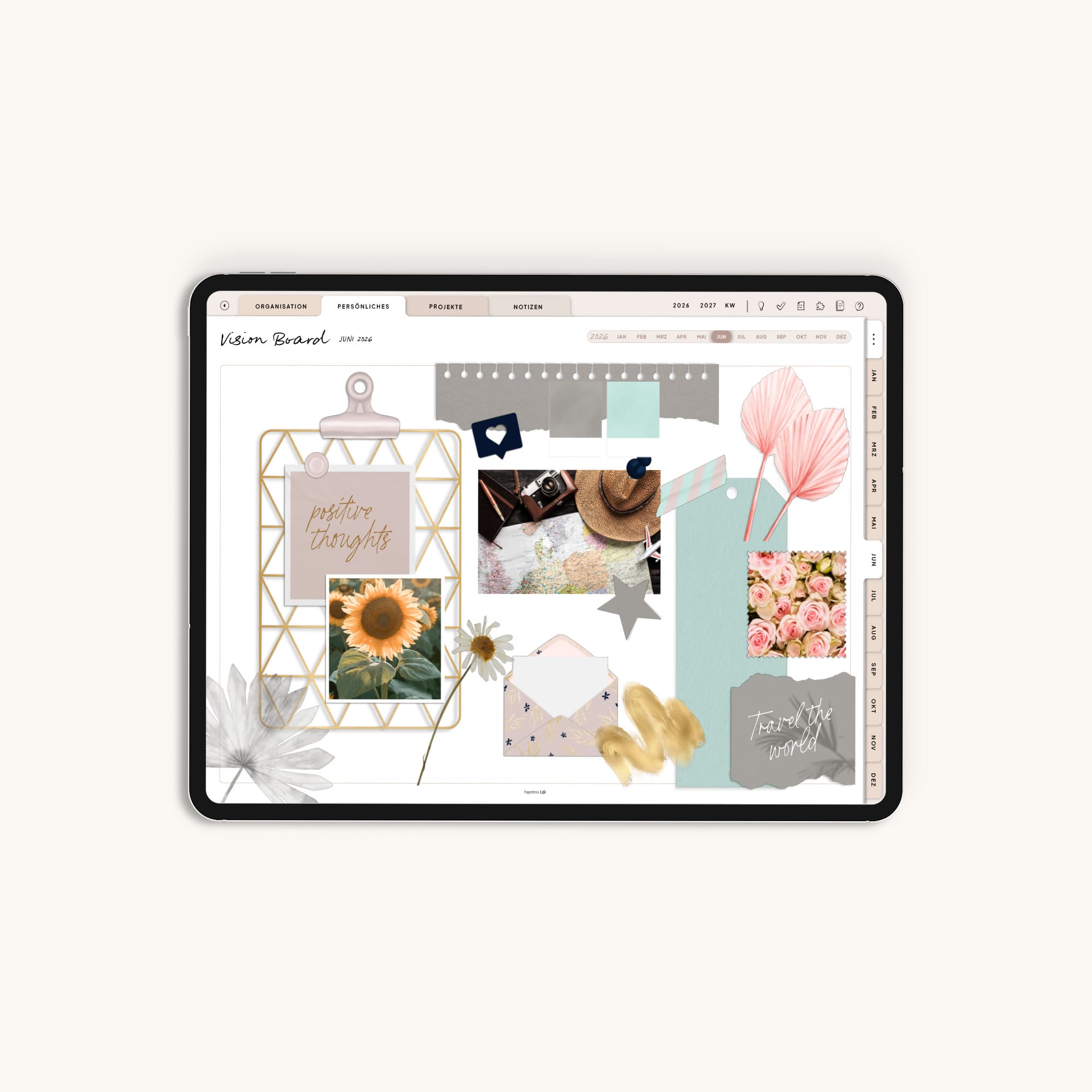 200 Digital Stickers | Spring Mood Board