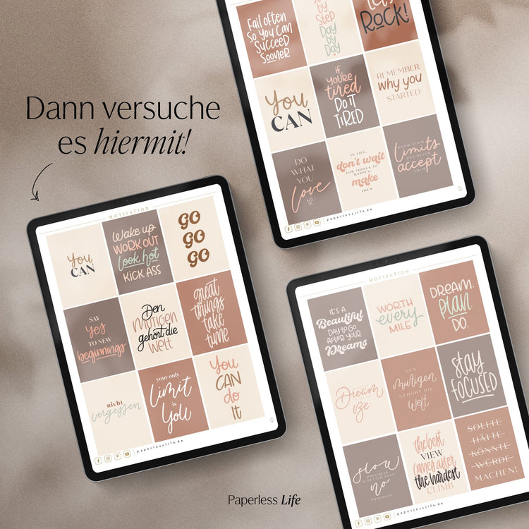 Digitale Sticker | Motivationssprüche