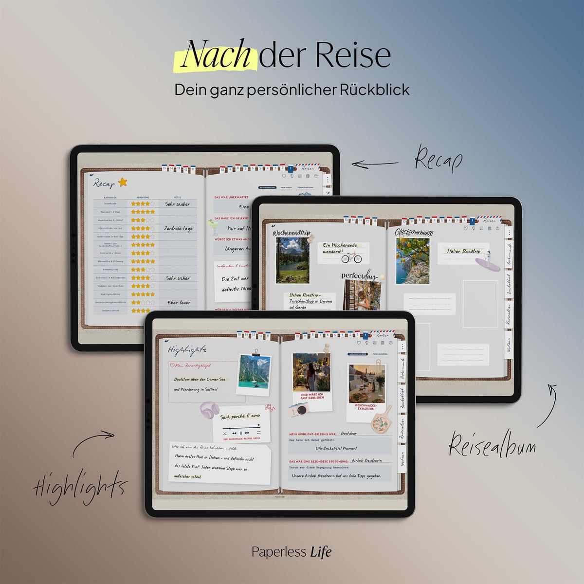 Digitale Reisetagebücher