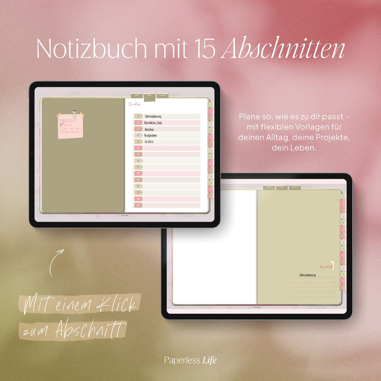 Digitales Notizbuch - 15 Reiter | Passend zum Gamechanger 2026