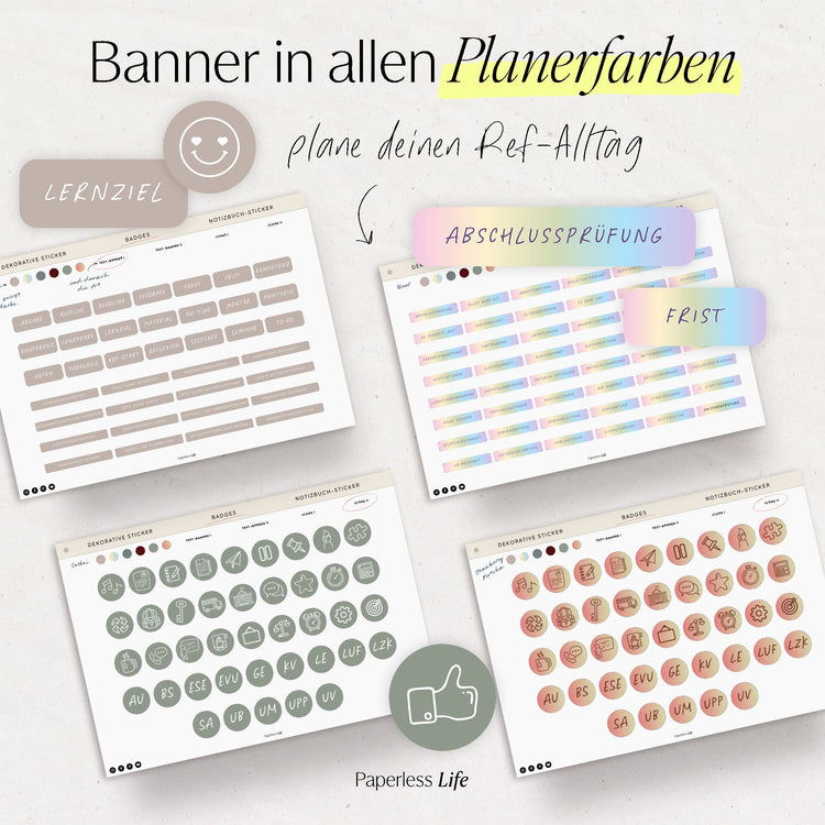 1100+ Digitale Sticker "Refi-Alltag" | Aus dem aktuellen Refi-Planer