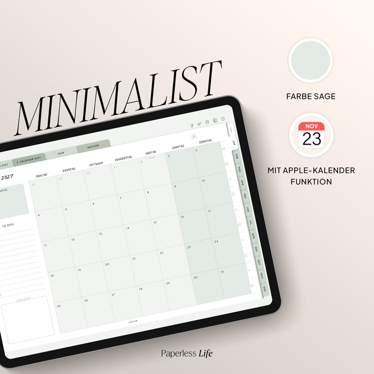 Digitaler Planer 2027 | Der Minimalist