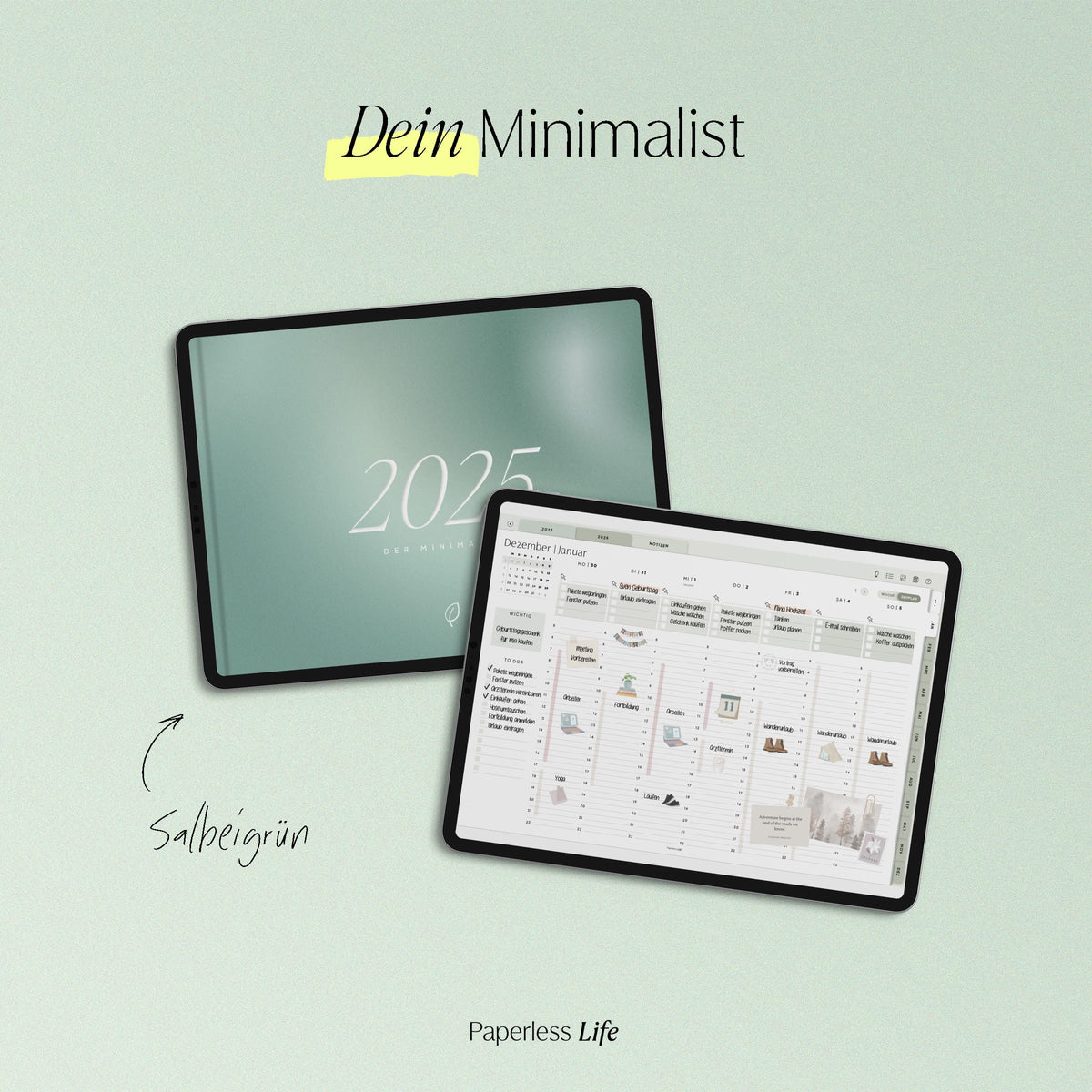 Digitaler Planer 2025 | Der Minimalist