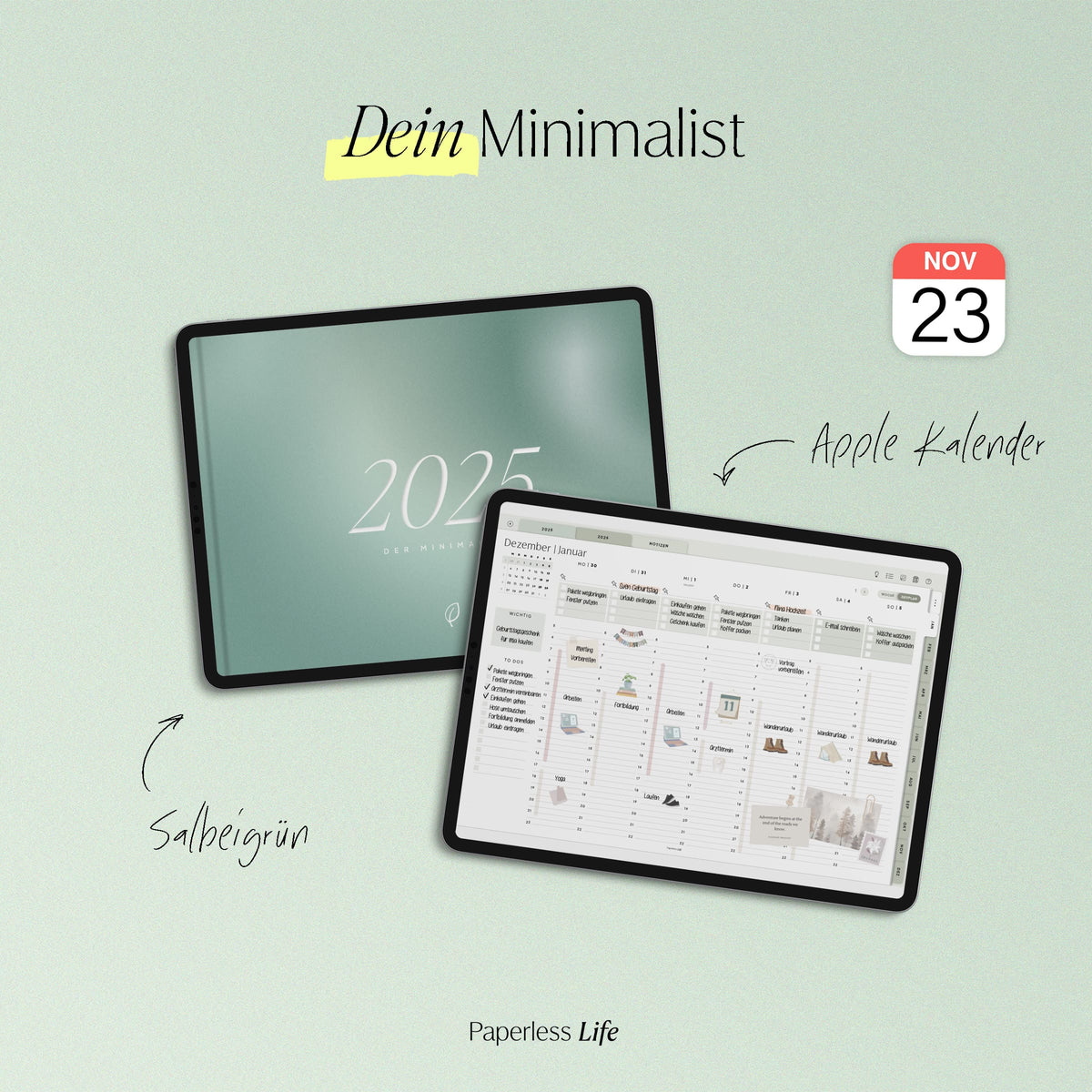 Digitaler Planer 2025 | Der Minimalist