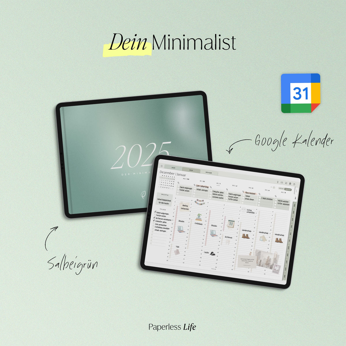 Digitaler Planer 2025 | Der Minimalist