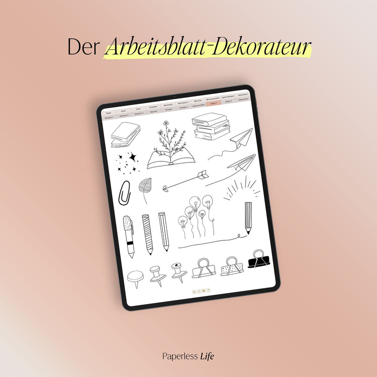 "Die Arbeitsblatt-Fabrik" - Digitale Sticker für die Gestaltung deiner Arbeitsblätter