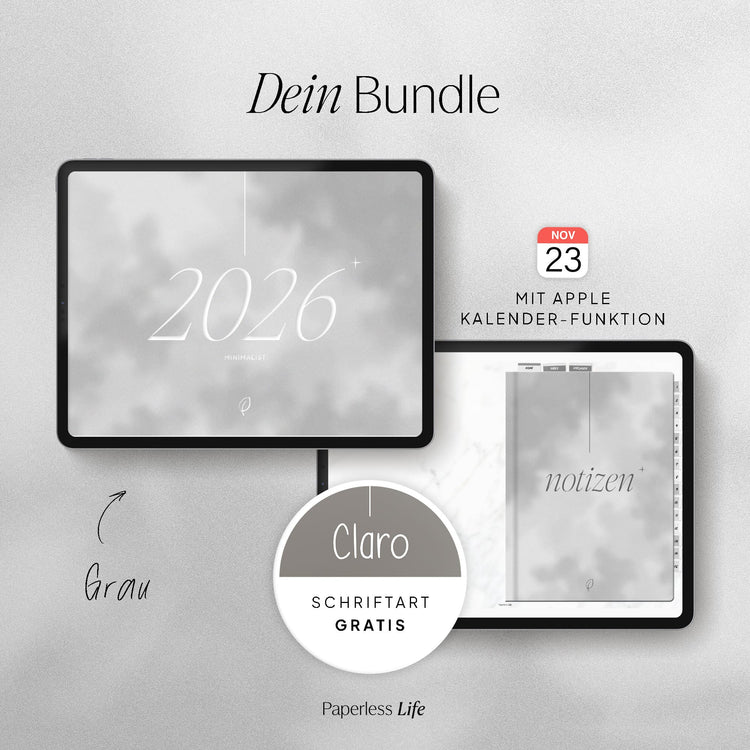 Digitales Starter-Bundle 2026 | Minimalist