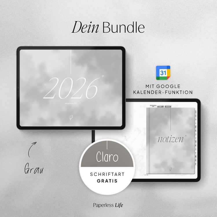 Digitales Starter-Bundle 2026 | Minimalist
