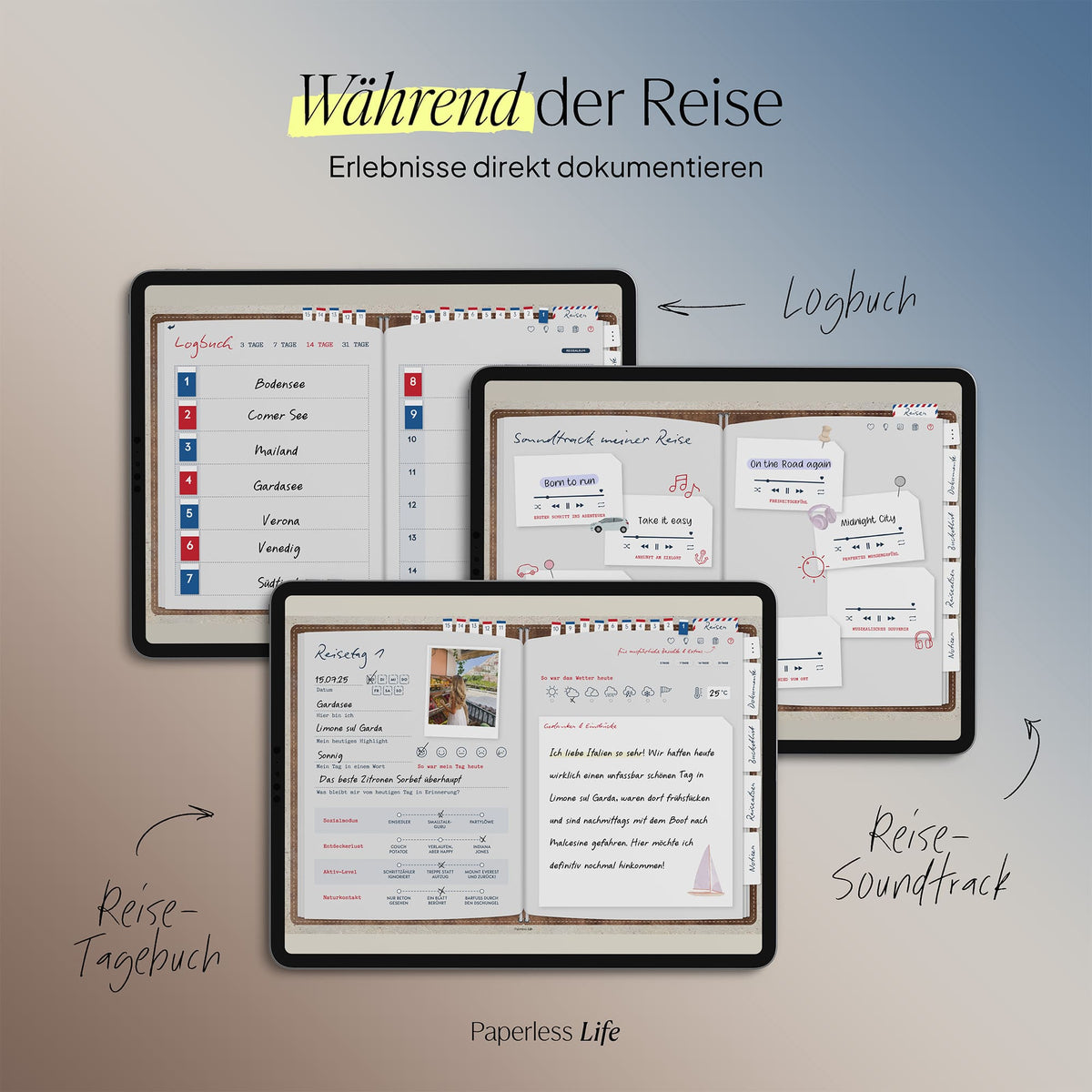 Digitale Reisetagebücher
