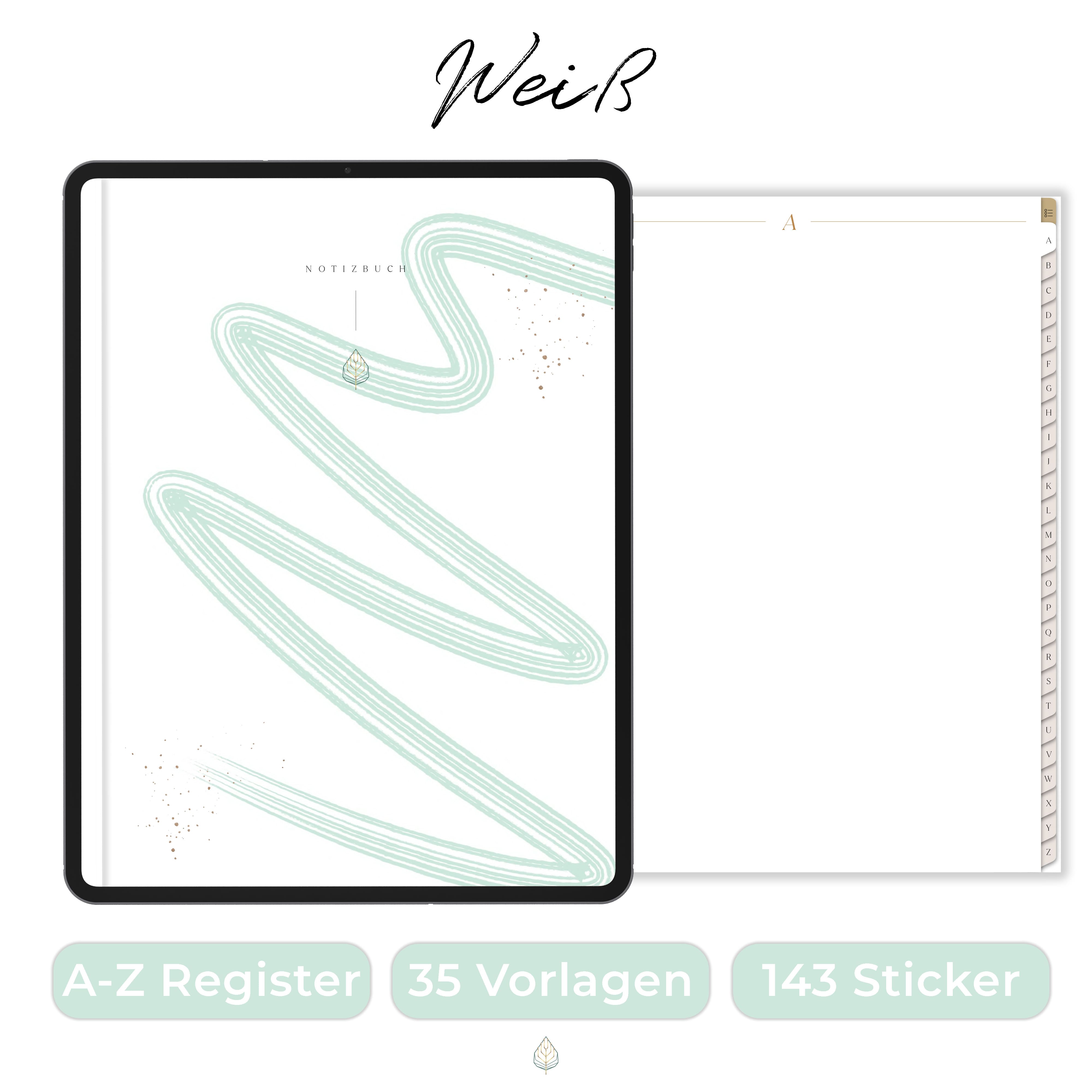Digitales Notizbuch A-Z