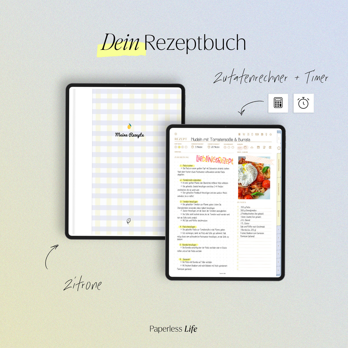 Digitales Rezeptbuch