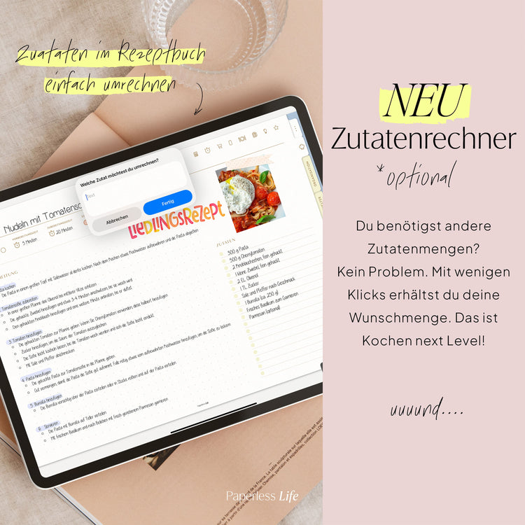 Digitales Rezeptbuch