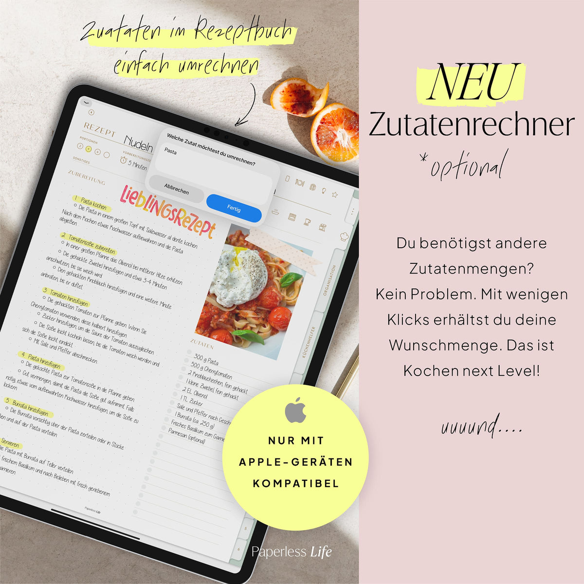 Digitales Rezeptbuch