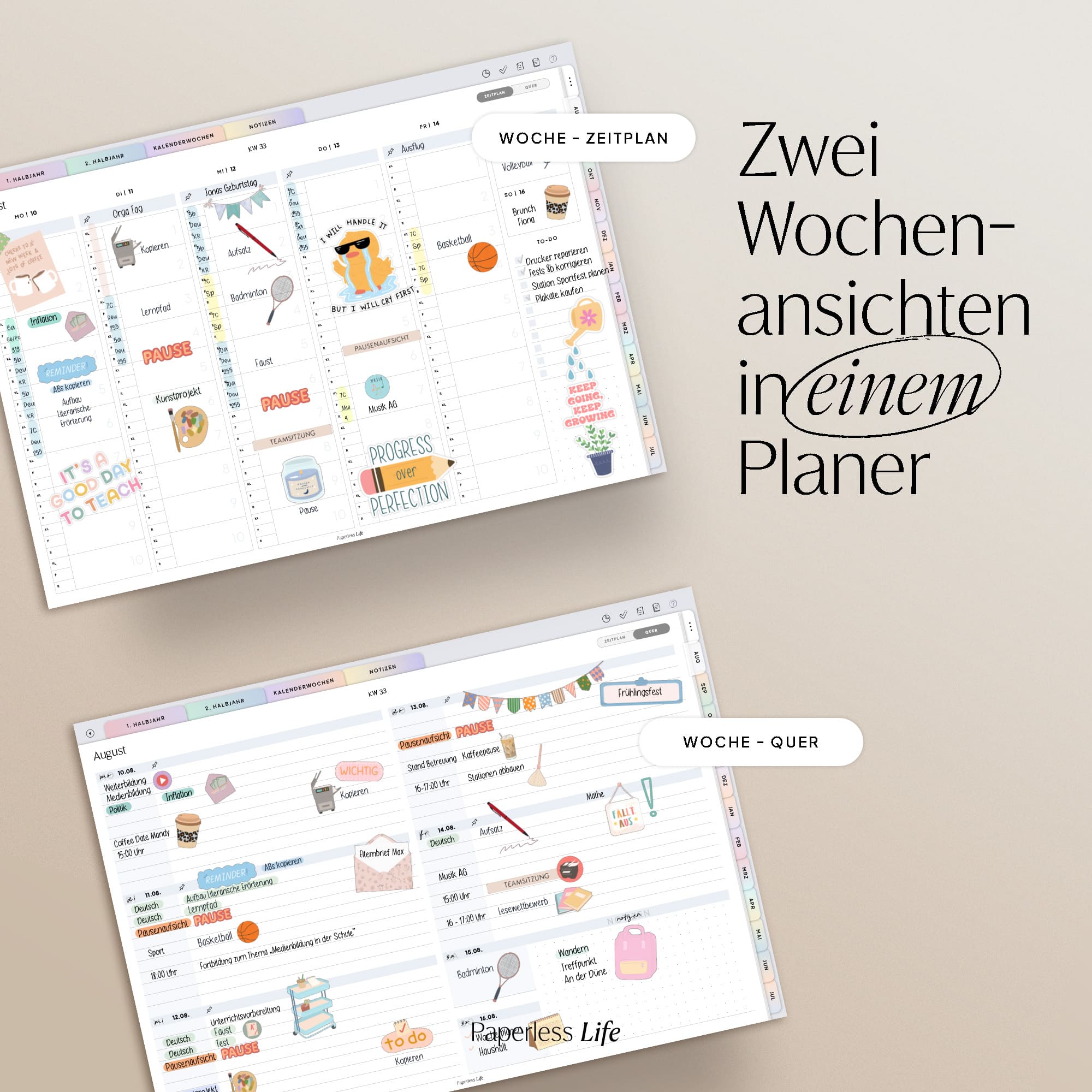 Digitaler Lehrerkalender – Der Minimalist 26/27