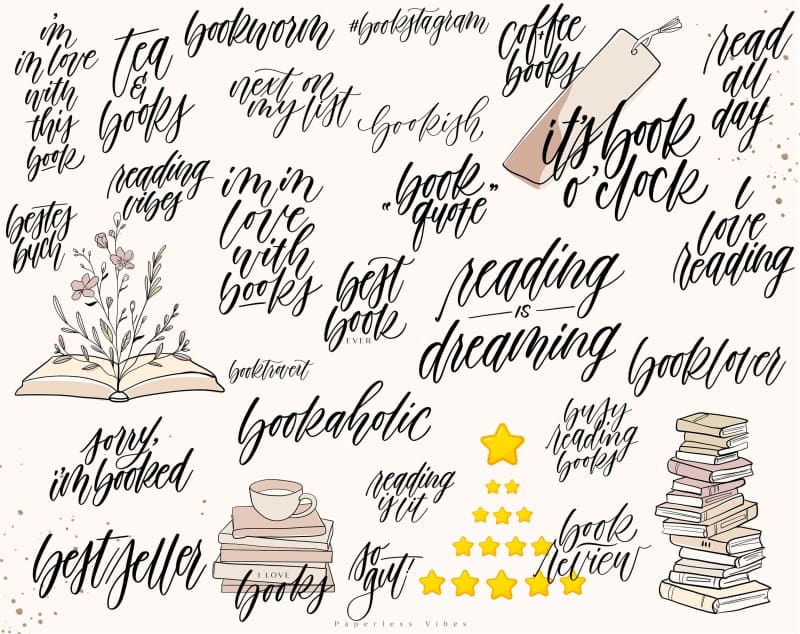100+ Instagram Story Sticker - 📔 Bücher
