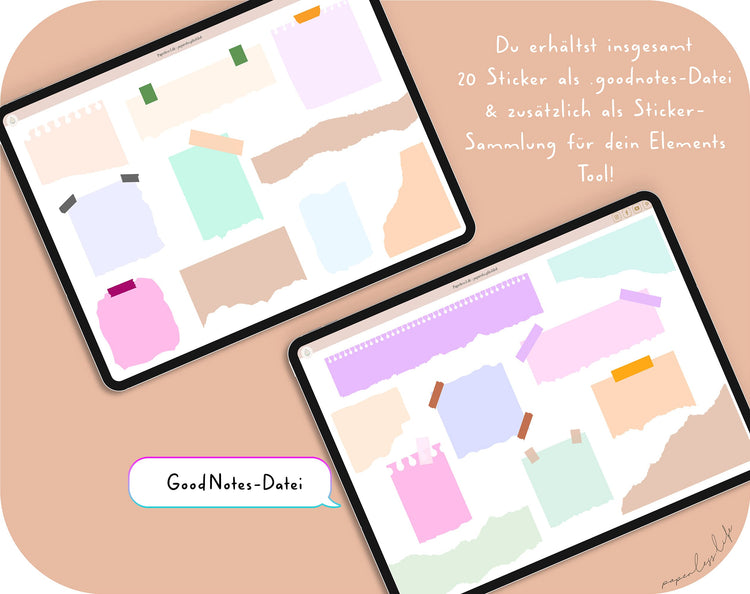 Color Changing Goodnotes Sticker | Notizzettel | Set 1