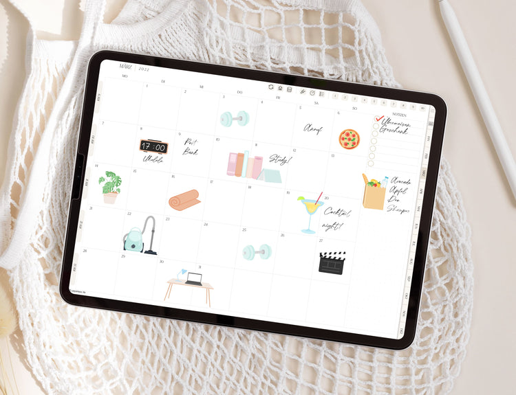 15 Digitale Sticker - Alltag