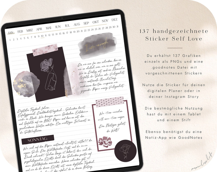 Digitale Sticker | Self Love