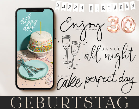 190+ Instagram Story Sticker - 🎈 Geburtstag