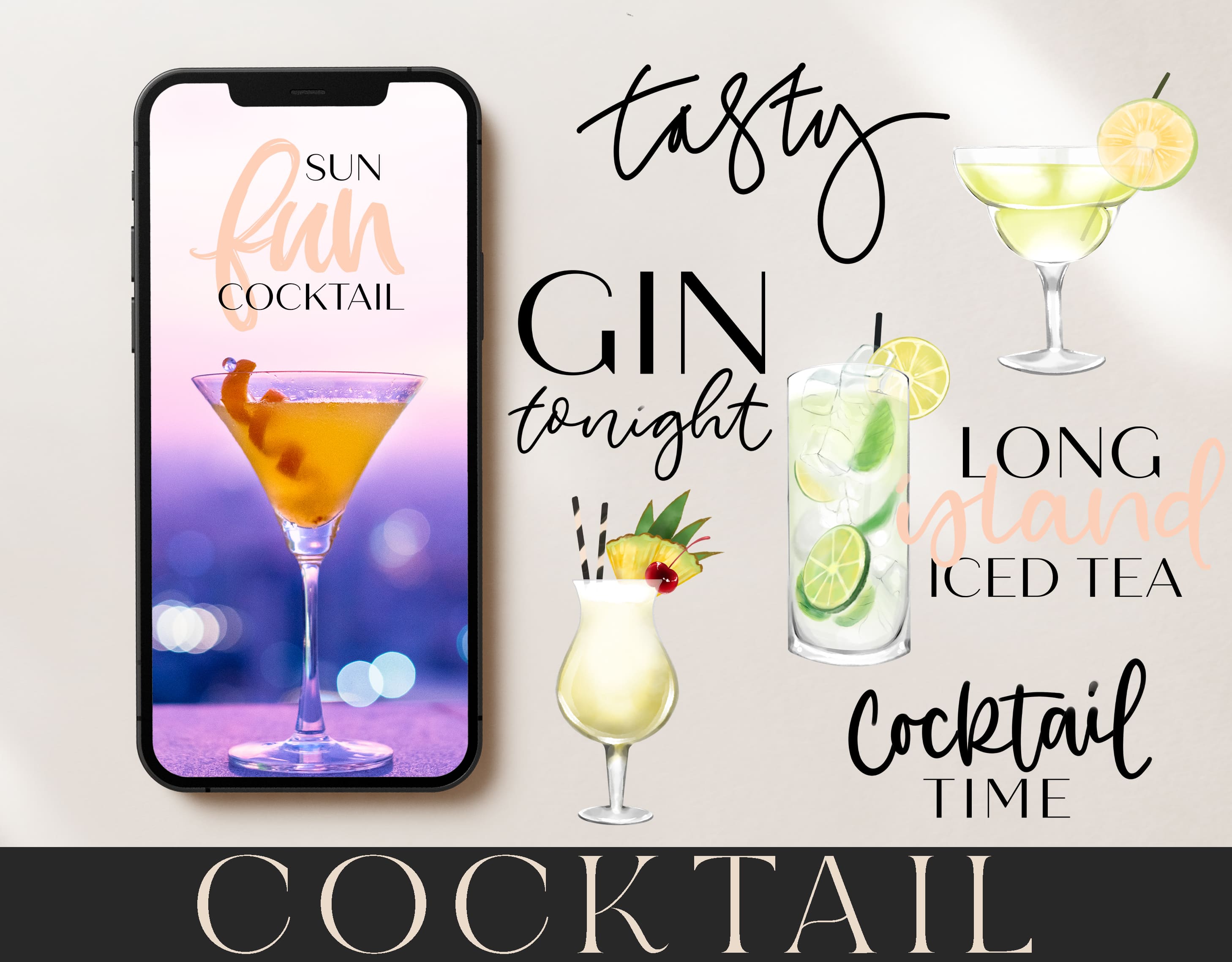 110+ Instagram Story Sticker - 🍹 Cocktail