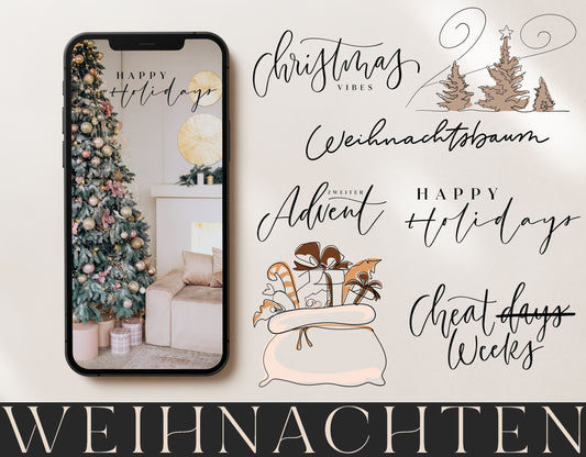 185 Instagram Story Sticker 🎄Weihnachten