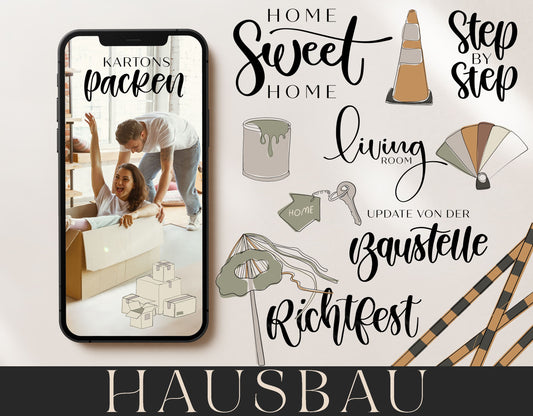 160+ Instagram Story Sticker - 🔨 Hausbau