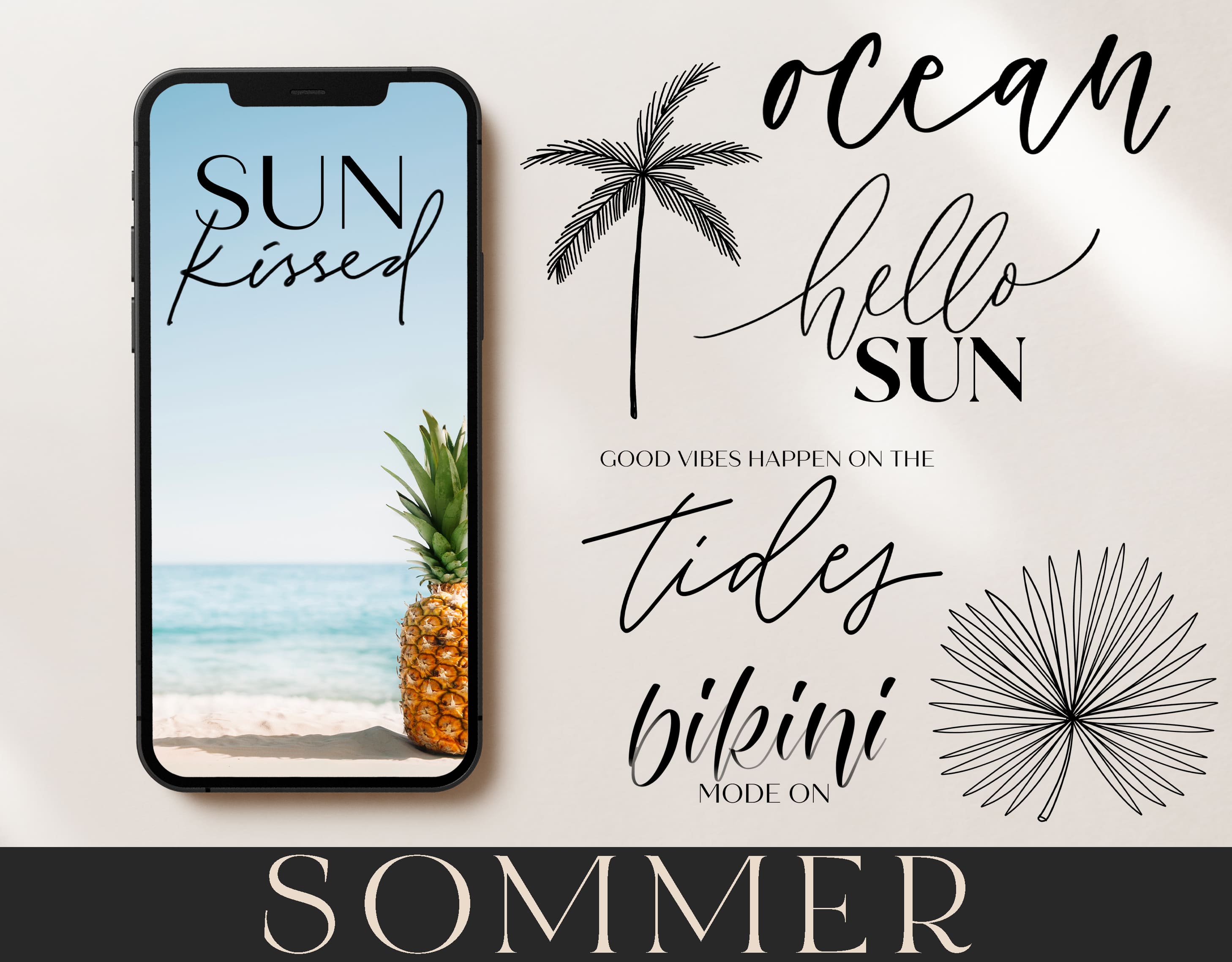 170+ Instagram Story Sticker ☀️ Sommer Minimal