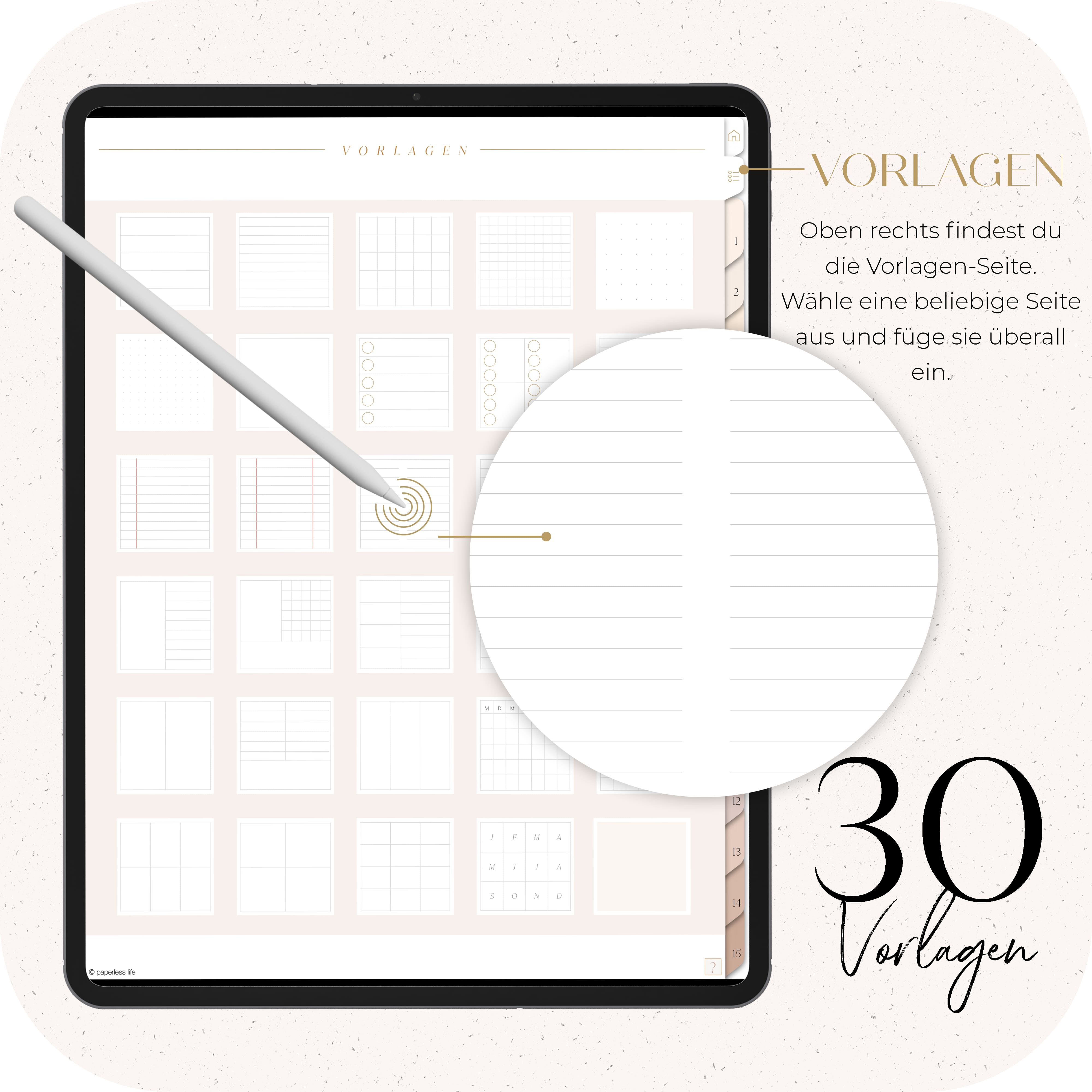 Notizbuch 15 Register | Schule & Uni